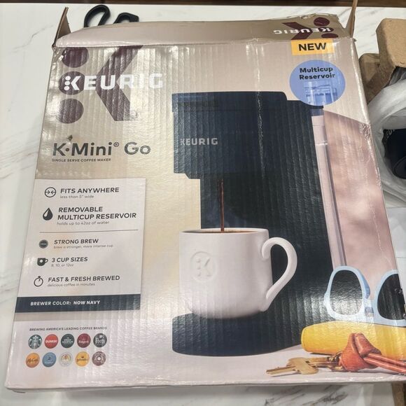 NEW Navy Special Edition Keurig K-Mini Compact Single-Serve Coffee Maker - Picture 2 of 4